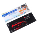 Customized paper printing movie admission entrance ticket/boarding pass airline tickets